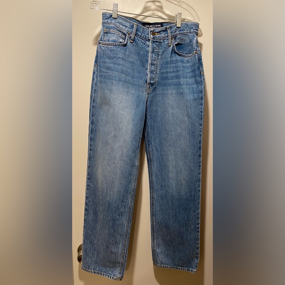 Veronica Beard Straight Blue Jeans